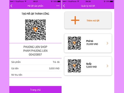 Chuyển tiền qua mã QR