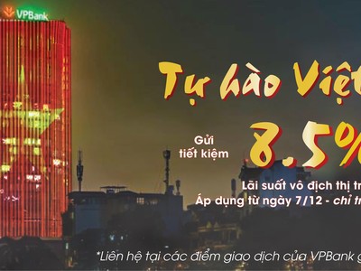 Sôi động cùng AFF Cup 2018, VPBank tăng mạnh lãi suất tiết kiệm dài hạn