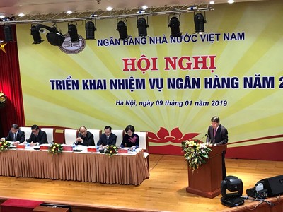Thống đốc NHNN Lê Minh Hưng phát biểu tại Hội nghị