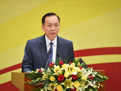 Ông Đào Minh Tú, Phó Thống đốc Ngân hàng Nhà nước Tại Hội nghị triển khai nhiệm vụ ngân hàng năm 2019.