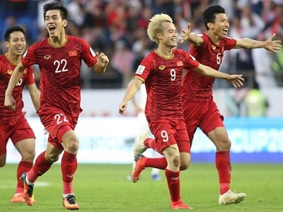 Đội tuyển bóng đá nam Việt Nam vào Tứ kết Asian Cup 2019