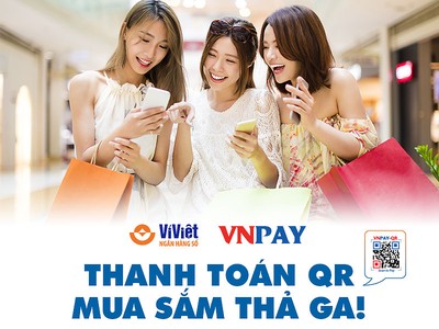 Ví Việt: Thanh toán QR - Mua sắm thả ga