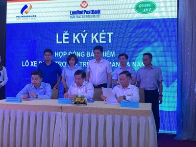LienVietPostBank: Phối hợp cung cấp dịch vụ bảo hiểm xe buýt tại Đà Nẵng