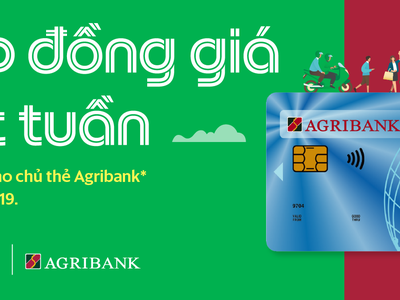 Cùng thẻ Agribank đi Grab 1k suốt tuần