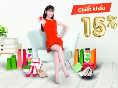 Vietcombank triển khai chương trình ưu đãi hoàn tiền cho chủ thẻ tín dụng American Express tại Shopee