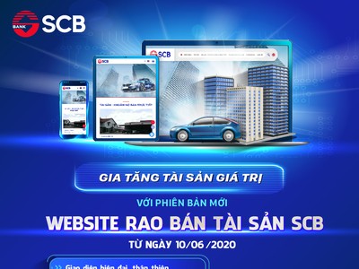 SCB ra mắt phiên bản mới của website “Rao bán tài sản“