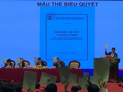 Biểu quyết tại Đại hội đồng cổ đông bằng hình thức giơ phiếu có hợp lệ?
