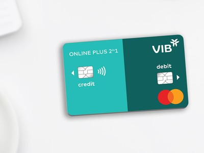 Thẻ VIB Online Plus 2in1 là dòng thẻ đầu tiên tại Đông Nam Á tích hợp thẻ tín dụng và thẻ thanh toán.