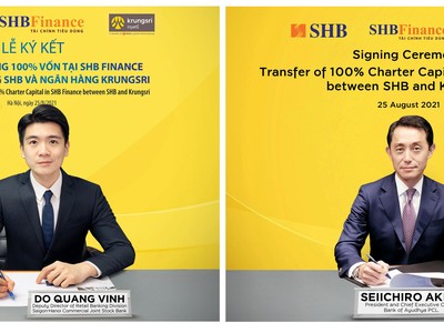SHB sẽ chuyển nhượng 100% vốn tại SHB Finance cho Krungsri (Tập đoàn MUFG – Nhật Bản)
