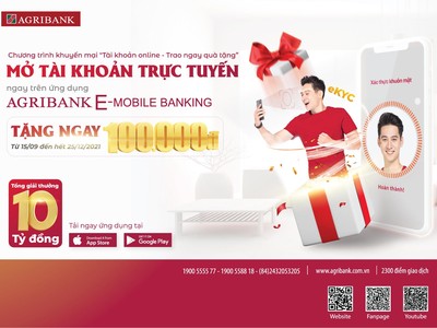 Mở tài khoản trực tuyến Agribank “ghi điểm” với người dùng