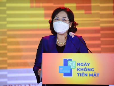 Thống đốc NHNN Nguyễn Thị Hồng phát biểu tại sự kiện