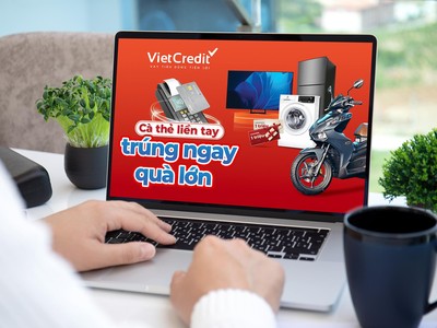 Trúng xe tay ga, đồ điện máy khi cà thẻ VietCredit để mua sắm