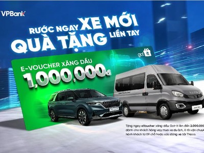 Rước ngay xe mới, tặng quà liền tay khi vay mua ô tô tại VPBank
