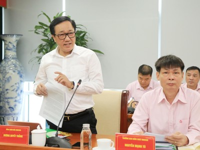 Tổng giám đốc Ngân hàng Chính sách xã hội Dương Quyết Thắng báo cáo kết quả hoạt động 9 tháng đầu năm 2022