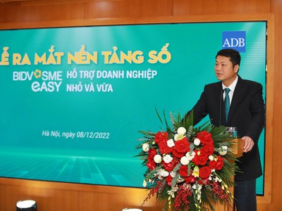 Ông Lê Ngọc Lâm, Tổng giám đốc BIDV phát biểu tại sự kiện