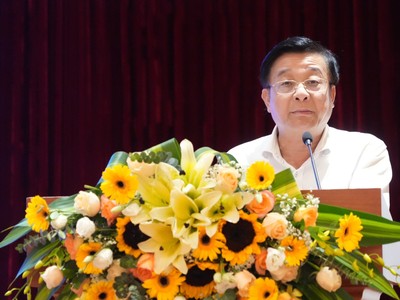 Ông Nguyễn Quốc Hùng, Tổng Thư ký Hiệp hội Ngân hàng phát biểu tại sự kiện