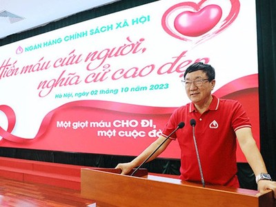 Tổng giám đốc NHCSXH Dương Quyết Thắng phát biểu tại chương trình