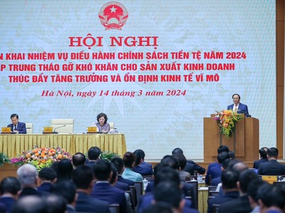 Thủ tướng Chính phủ Phạm Minh Chính phát biểu chỉ đạo Hội nghị (ảnh: Cổng Thông tin điện tử Chính phủ)