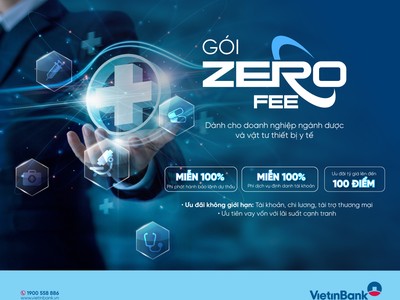 VietinBank (CTG) tung gói ưu đãi phí “Zero Fee” dành cho doanh nghiệp ngành dược