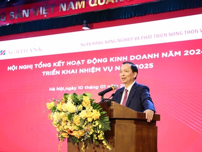 Ông Đào Minh Tú, Phó Bí thư Ban Cán sự Đảng, Phó Thống đốc Thường trực Ngân hàng Nhà nước phát biểu chỉ đạo tại Hội nghị