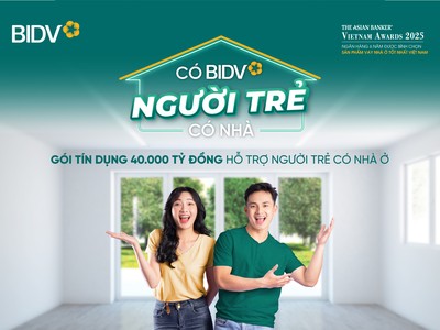 BIDV triển khai gói tín dụng 40.000 tỷ đồng hỗ trợ người trẻ có nhà