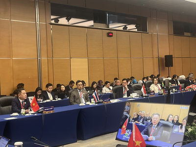 Phó Thống đốc Nguyễn Ngọc Cảnh tham dự và phát biểu tại phiên đối thoại với CEO của các tổ chức tài chính.