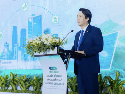 Ông Trần Long - Phó tổng giám đốc BIDV phát biểu tại Hội thảo