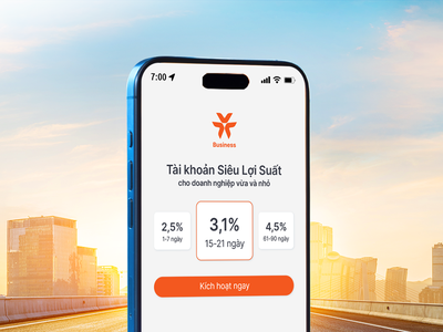 Tài khoản Siêu Lợi Suất dễ dàng được kích hoạt ngay trên nền tảng ngân hàng số VIB Business, mang đến trải nghiệm linh hoạt, minh bạch và an toàn cho hộ kinh doanh, doanh nghiệp.