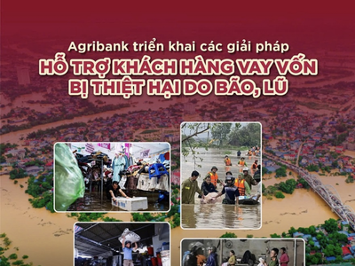 Agribank phát huy vai trò chủ lực, triển khai chính sách tín dụng hỗ trợ khách hàng vùng bão lũ