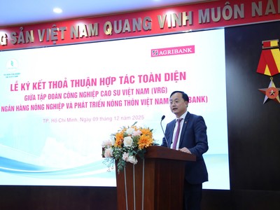 Ông Tô Huy Vũ - Chủ tịch Hội đồng Thành viên Agribank phát biểu tại Lễ ký kết