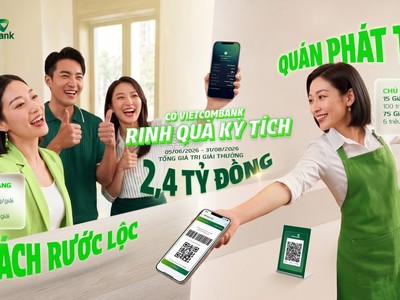 Vietcombank (VCB) đồng hành hộ kinh doanh với ưu đãi lên đến 2,4 tỷ đồng