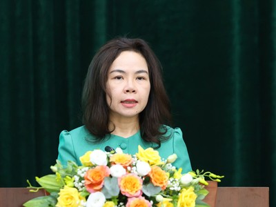 Bà Hà Thu Giang, Vụ trưởng Vụ Tín dụng các ngành kinh tế, Ngân hàng Nhà nước.