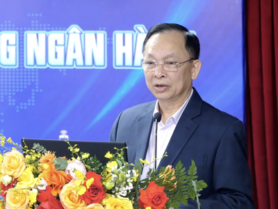 Ông Đào Minh Tú, Phó Chủ tịch, Tổng Thư ký Hiệp hội Ngân hàng phát biểu khai mạc Hội thảo.