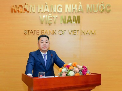 Phó Thống đốc NHNN Nguyễn Ngọc Cảnh phát biểu khai mạc Hội nghị