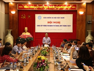 Số thu toàn ngành Bảo hiểm xã hội 6 tháng đầu năm là 140.304 tỷ đồng đạt 49,53% so với kế hoạch Thủ tướng Chính phủ giao năm 2017