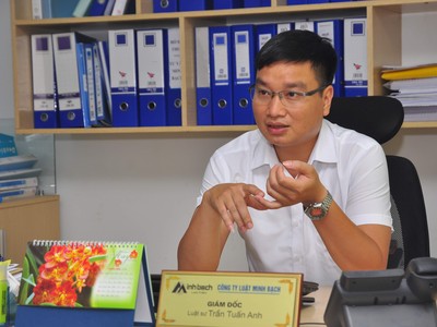 Luật sư Trần Tuấn Anh, Giám đốc Công ty Luật Minh Bạch (Đoàn Luật sư Hà Nội)