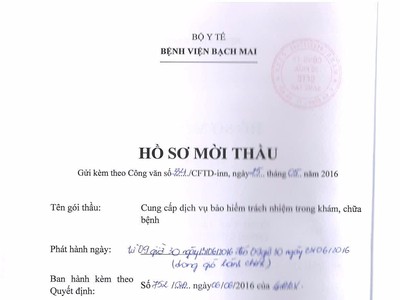 Thực hư chuyện bị cản trở mua hồ sơ thầu bảo hiểm trách nhiệm bác sĩ   