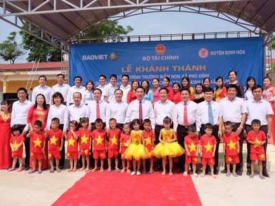 Tập đoàn Bảo Việt đầu tư 8,5 tỷ đồng xây trường mầm non Thái Nguyên   
