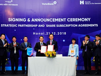 Bảo hiểm VietinBank bán 25% cổ phần cho Hyundai