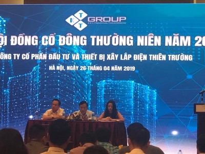 ĐHĐCĐ Xây lắp điện Thiên Trường (KTT): Cổ đông băn khoăn kế hoạch kinh doanh và tăng vốn khủng
