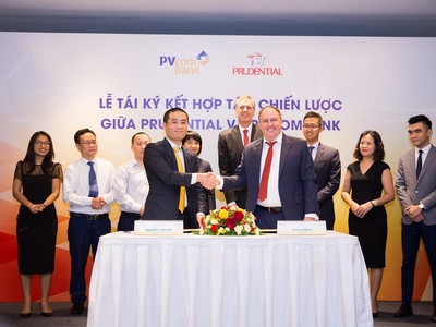 Prudential Việt Nam và Pvcombank tái ký kết thỏa thuận hợp tác chiến lược phân phối sản phẩm