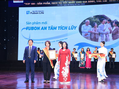 Fubon Life Việt Nam nhận giải thưởng sản phẩm dịch vụ tốt nhất