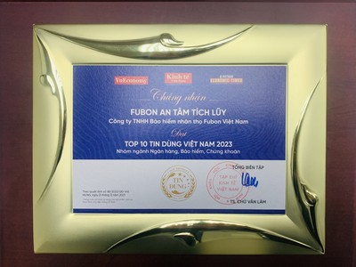 Fubon Life Việt Nam nhận giải thưởng “Tin & Dùng 2023”