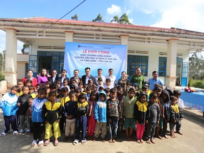 Lễ khởi công xây dựng điểm trường tại làng Dyrao, xã Chơ Long, tỉnh Gia Lai