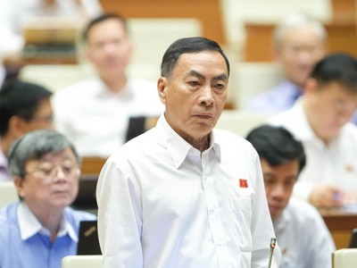 Đại biểu Phạm Văn Hoà (đoàn Đồng Tháp) tranh luận về giá vàng sáng 9/6.