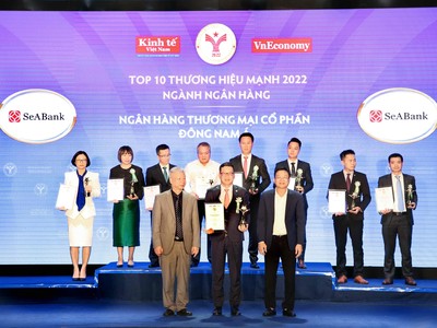 SeABank lọt Top 10 Thương hiệu mạnh ngành Ngân hàng 2022