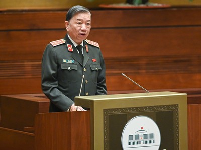 Bộ trưởng Công an Tô Lâm Báo cáo công tác phòng, chống tội phạm và vi phạm pháp luật năm 2022.