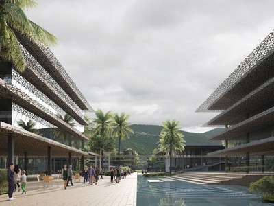 Một góc phối cảnh AI Center Quy Nhơn mà Tập đoàn FPT sắp xây dựng.