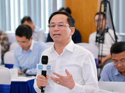 Ông Nguyễn Xuân Nam, Phó tổng EVN phát biểu tại Tọa đàm (Ảnh: chí Cường)