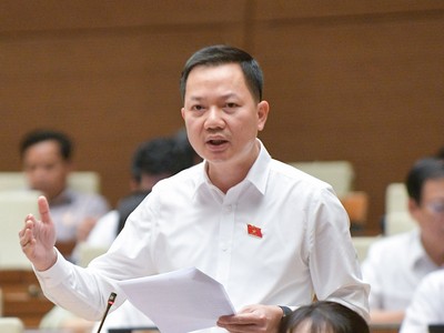 Đại biểu Quốc hội Trịnh Xuân An (đoàn Đồng Nai) phát biểu xây dựng dự thảo Luật Kinh doanh Bất động sản sáng 31/10 (Ảnh: quochoi.vn)